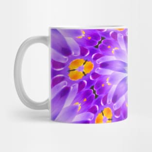 Pretty Purple Flower Pattern Mug